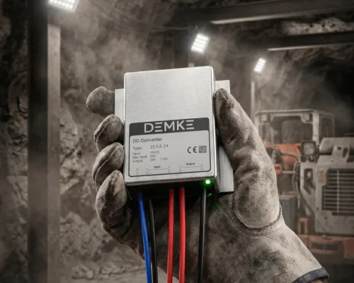 DC/DC converter in underground mining with mining machinery